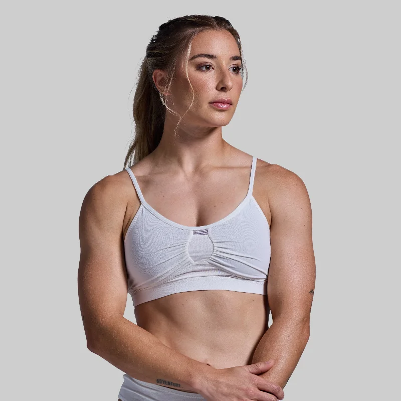 Athleisure Bra (White) Smooth Stretch Bra