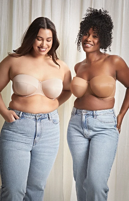 Dana Strapless Bra In Linen - Sculptress by Panache Soft Cup Bralette