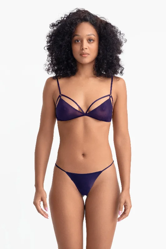 DEMI TRIANGLE BRA PLUM Contour Bra Style