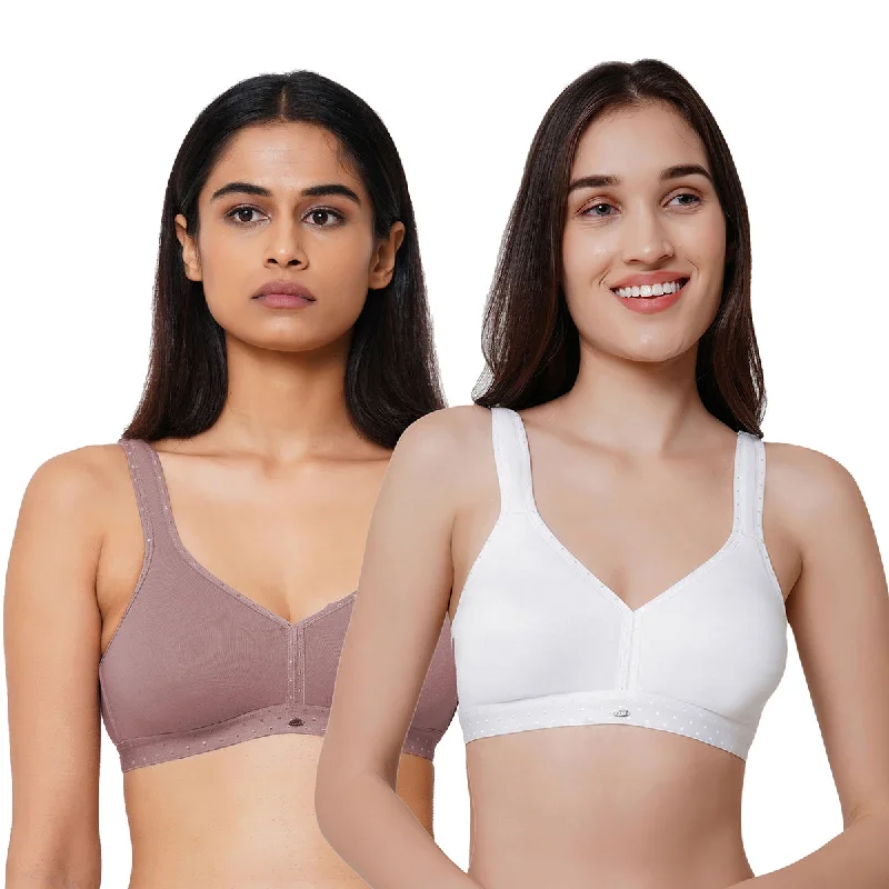 Full coverage Non padded Non wired Bra (PACK OF 2) CB-335 Lightly Padded Bra