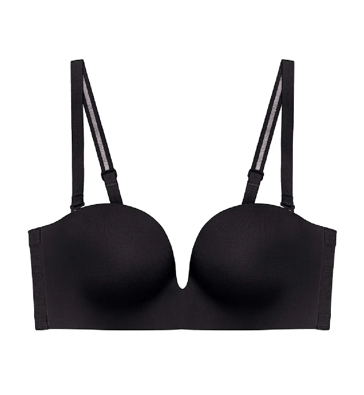 Invisible Inside-Out Non-Wired Detachable Push Up Bra Lace Back Bra