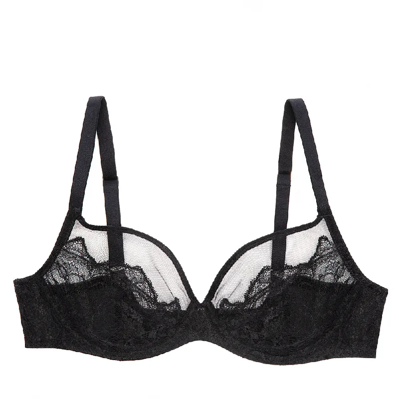 Liberté Bowery Mesh Plunge Bra Padded Push-Up Bra