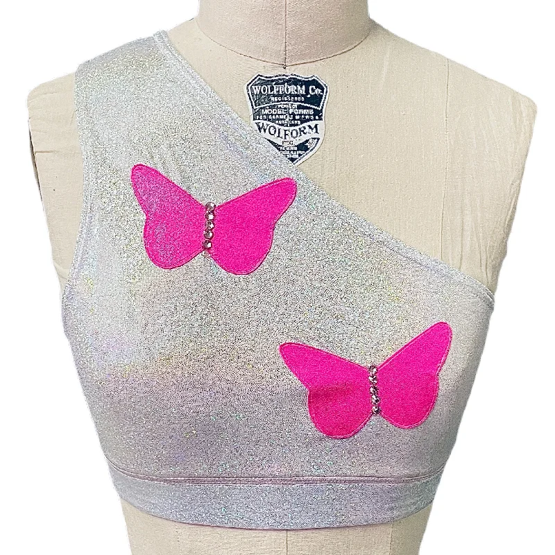 Mariposa Shoulder Sports Bra Minimalist Wireless Bra