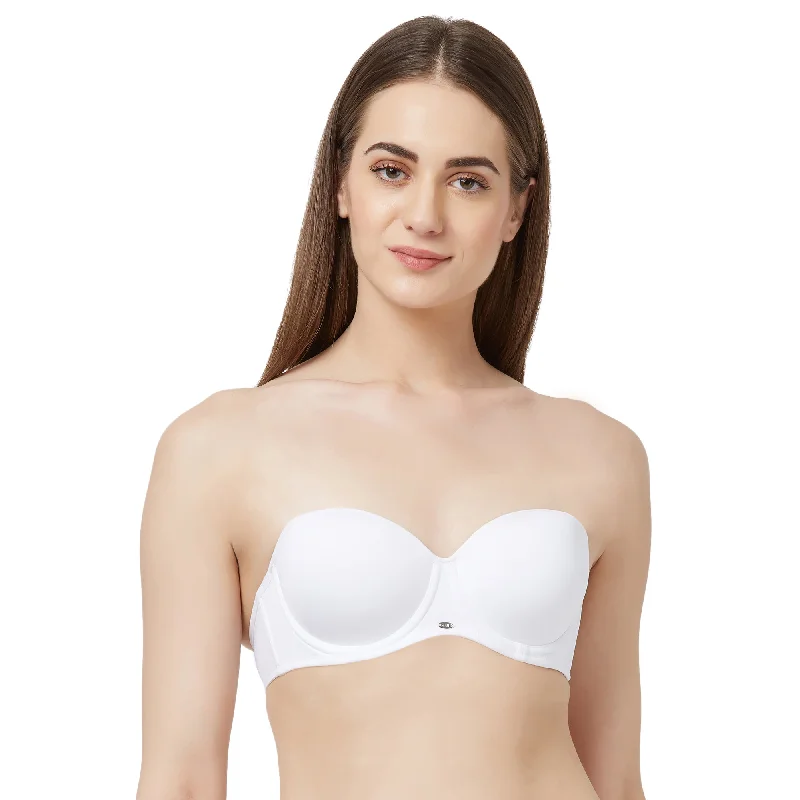 Medium Coverage Padded Wired Multiway Strapless Bra with Detachable Straps-FB-508A Multi-Way Bra Design