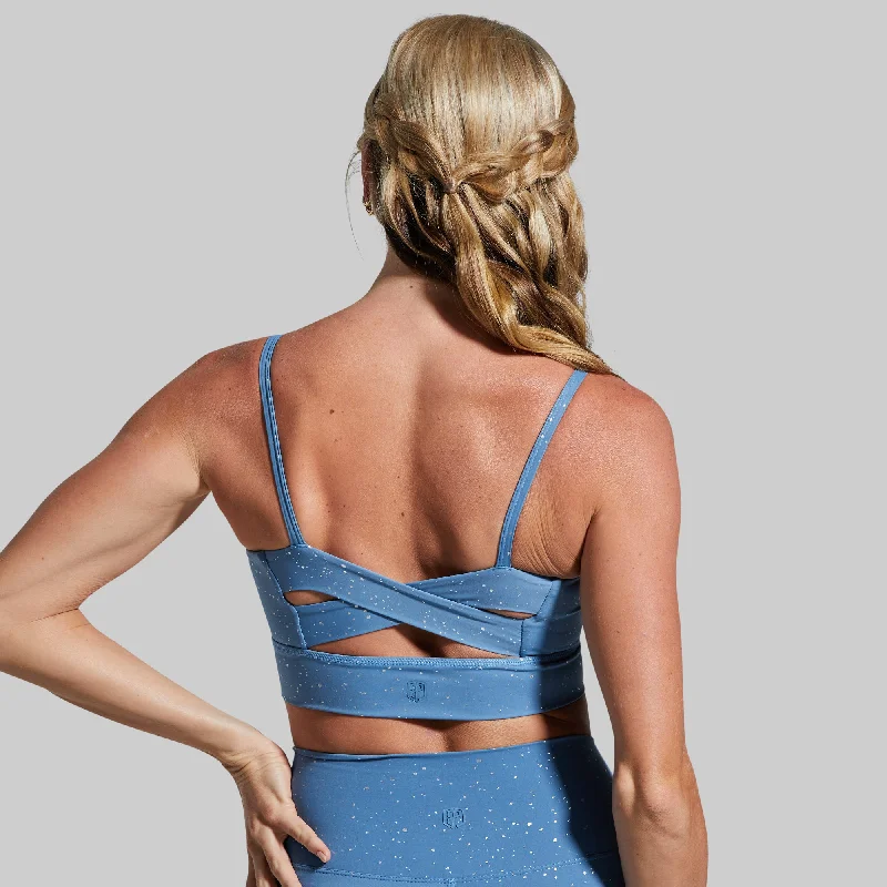 Radiance Sports Bra (Blue Heavens) Wireless Push-Up Bra