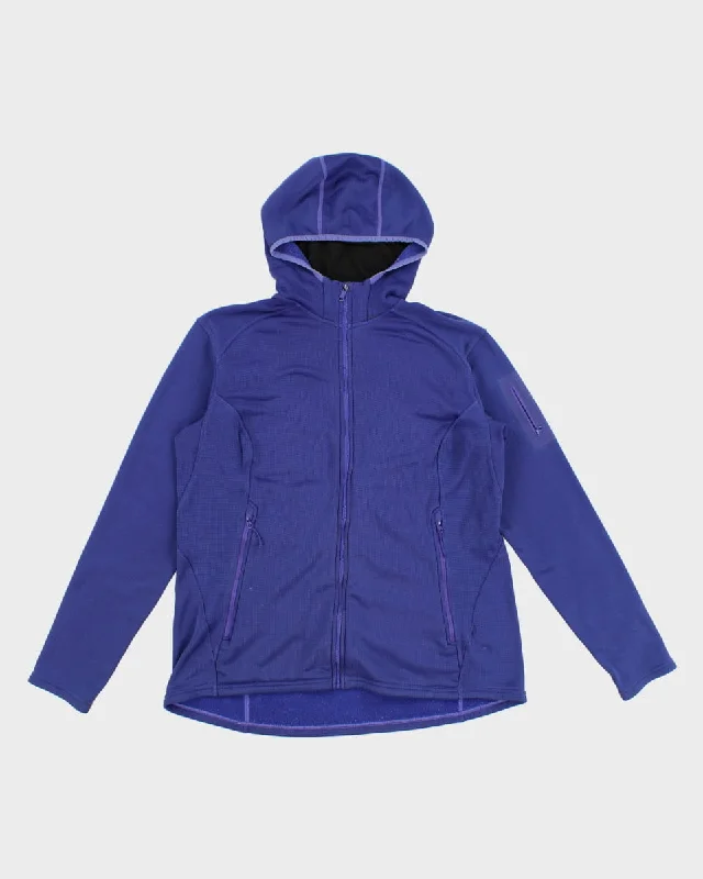 Arc'teryx Zip Up Hooded Fleece - L Hoodie with Slit Hem Functional Movement