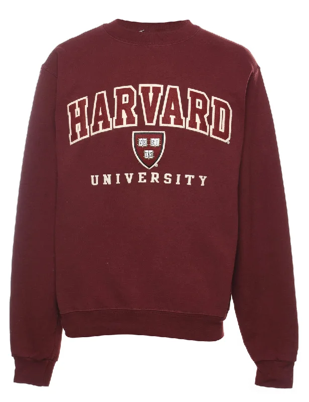 Champion Maroon Harvard University Design Sweatshirt - M Hoodie with Reflective Safety Nightwear