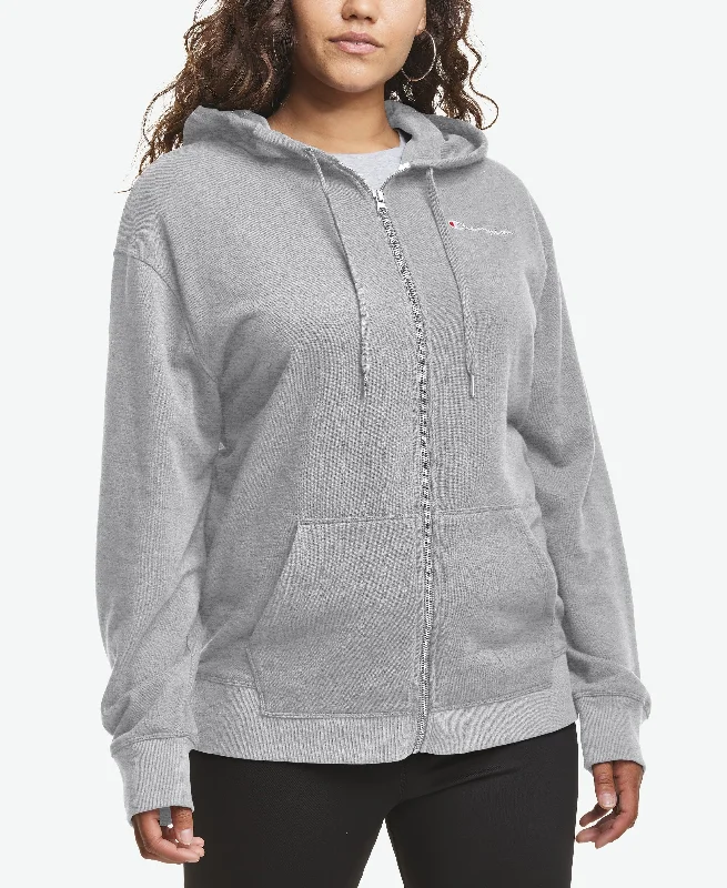 Champion Plus Size Campus French Terry Hoodie Hoodie with Hem Patch Decorative Personalized