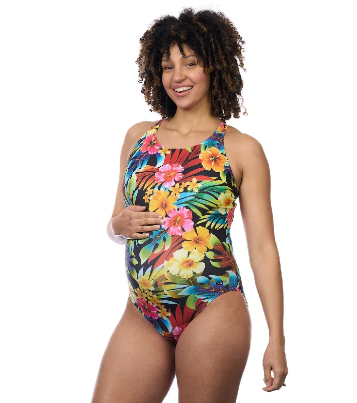 EQ Swimwear Women's Tropical Hawaiian Harmony Extra Long Torso One Piece Swimsuit Sexy Swimwear Set EQ Swimwear Women's Tropical Hawaiian Harmony Extra Long Torso One Piece Swimsuit Sexy Swimwear Set