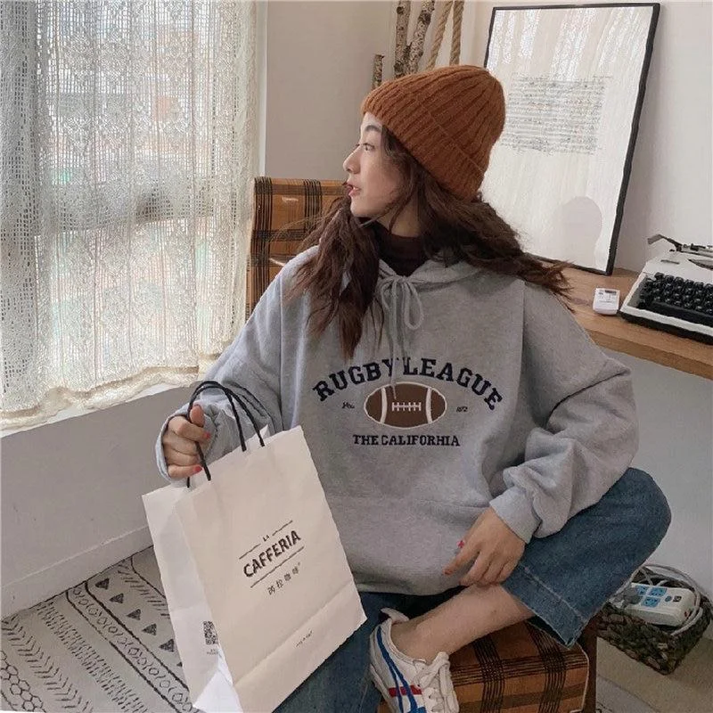 Hooded Sweatshirt Women's Pullover Casual Long Sleeve Hoodies Hoodie with Gradient Ombre Colorful