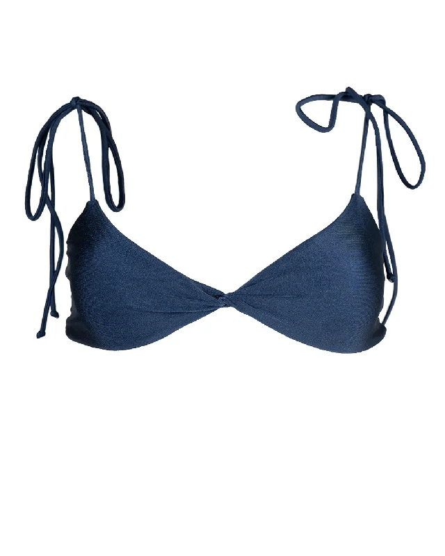 Jules Triangle Knot Swim Top Classic Sporty Swimsuit