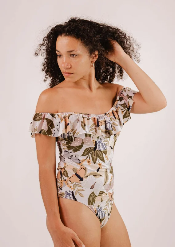 Milano Mariposa One-Piece Swimsuit V-Neck Swim Dress