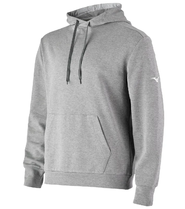 Mizuno Youth Challenger Hoodie Heathered Grey Hoodie with Half-Zip Sporty Casual