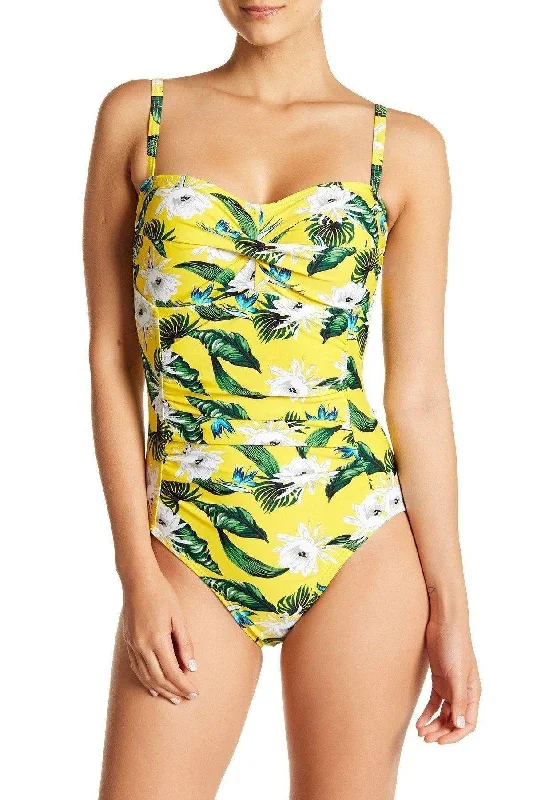 One piece swimsuit , full bottom coverage Swimsuit in Tropical Prints Vibrant Bikini Design One piece swimsuit , full bottom coverage Swimsuit in Tropical Prints Vibrant Bikini Design
