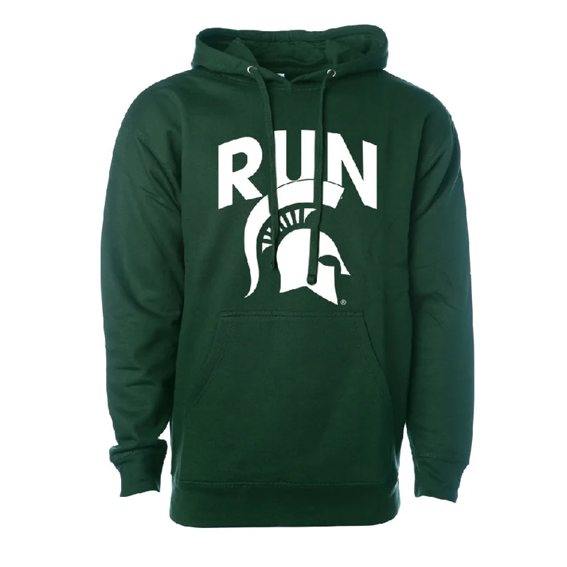 Run Sparty Hoody Hoodie with Velcro Closure Adjustable Secure