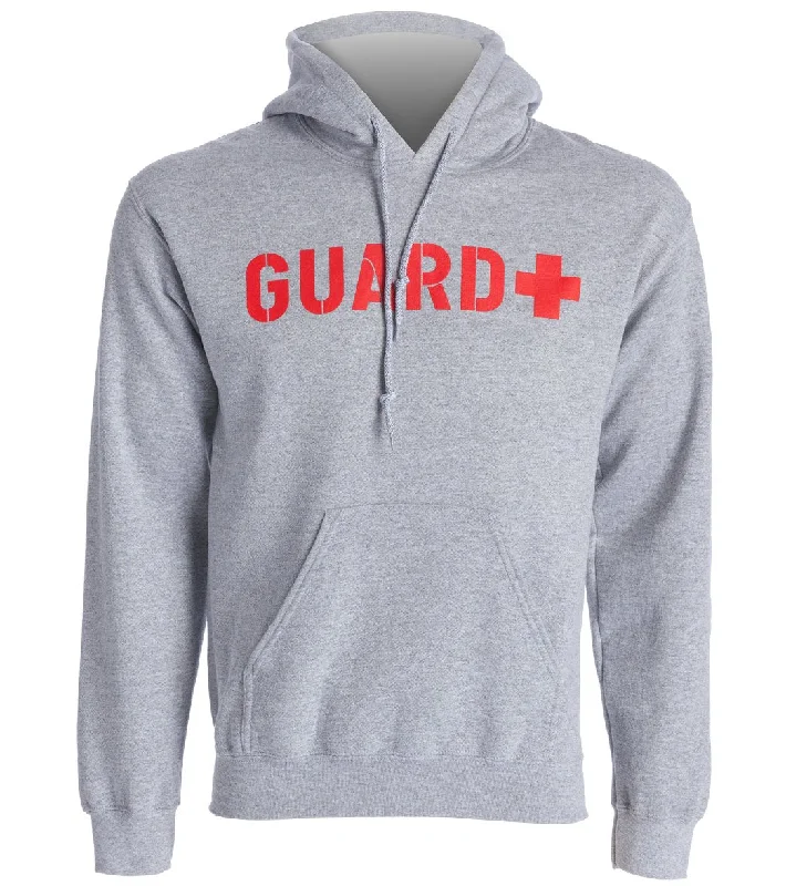 Sporti Guard Unisex Hooded Sweatshirt Heather Grey Hoodie with Half-Zip Sporty Casual