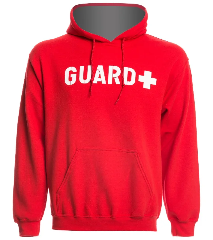 Sporti Guard Unisex Hooded Sweatshirt Red Hoodie Crop Top Short Trendy