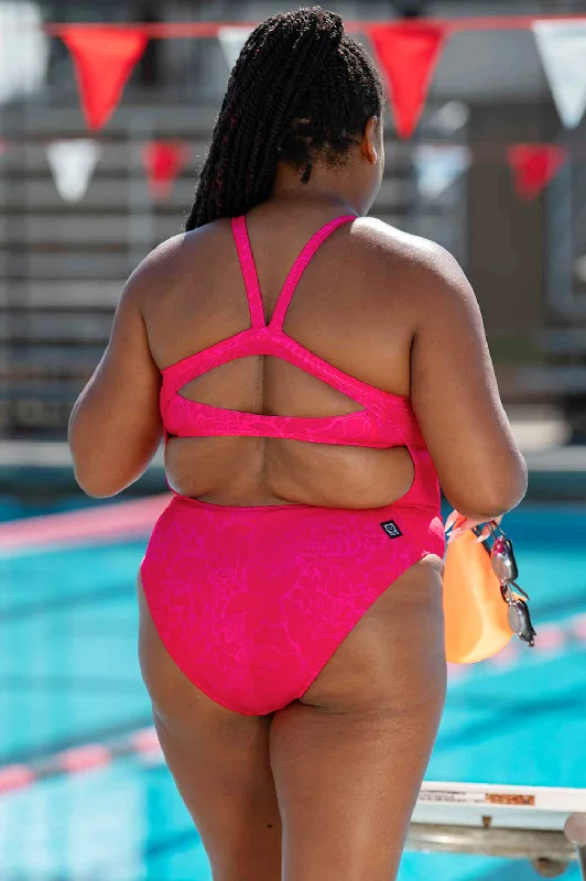 Caroline Swim Onesie - Mosaic Bold Swimsuit Design
