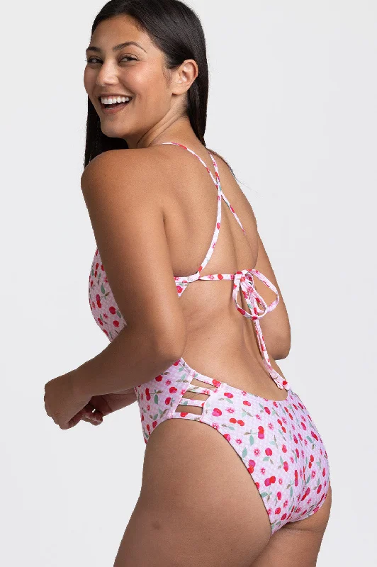 Gavin 2 Swim Onesie - Picnic Party Sleek Mesh Bikini