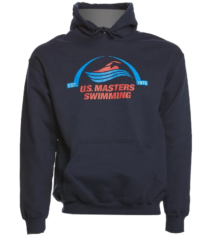 USMS Classic Hooded Sweatshirt Classic Red/White/Blue Hoodie with Distressed Vintage Worn