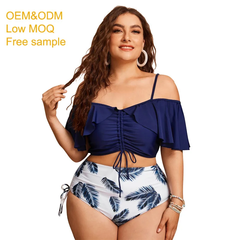 wholesale 2022 plus size swimsuit thong high waist women one two piece solid color african bikini swimwear cover up dresses Adjustable Swim Top wholesale 2022 plus size swimsuit thong high waist women one two piece solid color african bikini swimwear cover up dresses Adjustable Swim Top