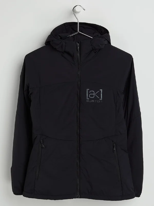 [ak] Helium Hooded Stretch Insulated Jacket (Women) Cotton Fabric Linen Fabric Terry Fabric