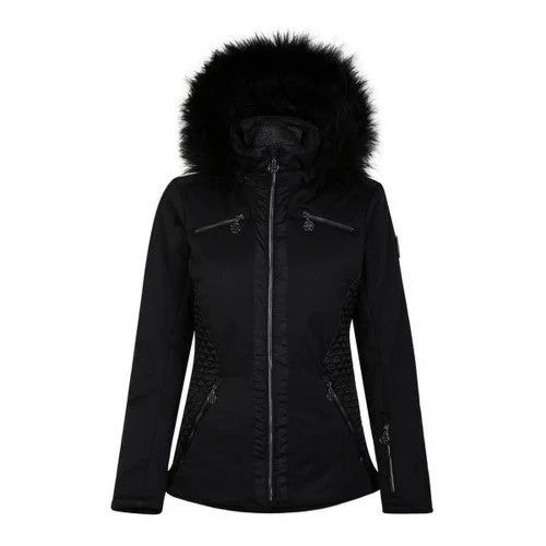 Dare 2B Womens/Ladies Julien Macdonald Supermacy Plain Ski Jacket Toggled Jacket Drawstring Jacket Belted Jacket Dare 2B Womens/Ladies Julien Macdonald Supermacy Plain Ski Jacket Toggled Jacket Drawstring Jacket Belted Jacket