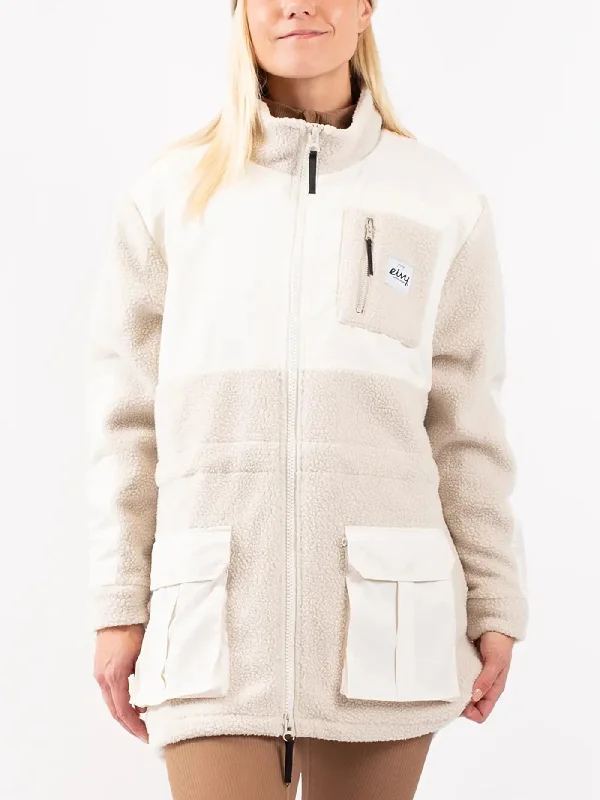 Field Sherpa Faded Cloud Jacket Fleece Fabric Down Fabric Feather Fabric