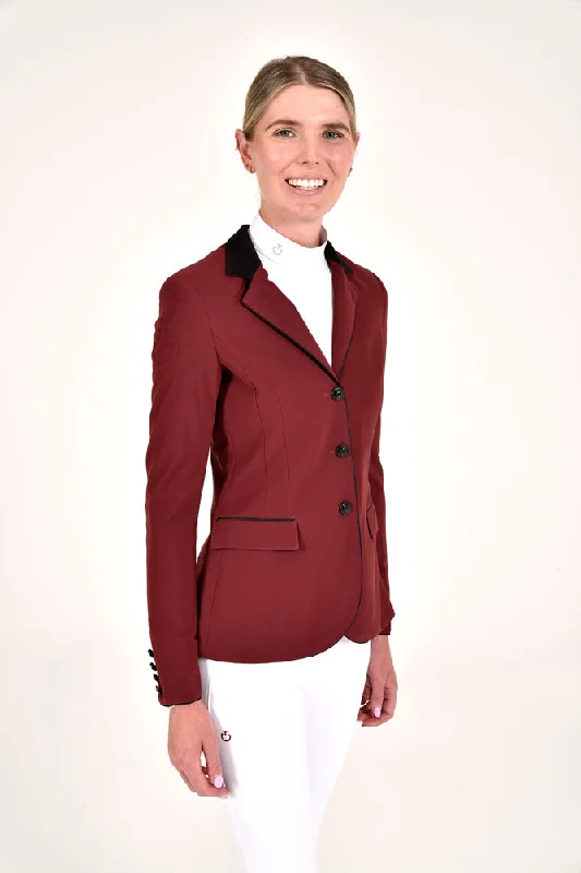 GP Riding Jacket - Wine Chenille Fabric Brocade Fabric Lace Fabric