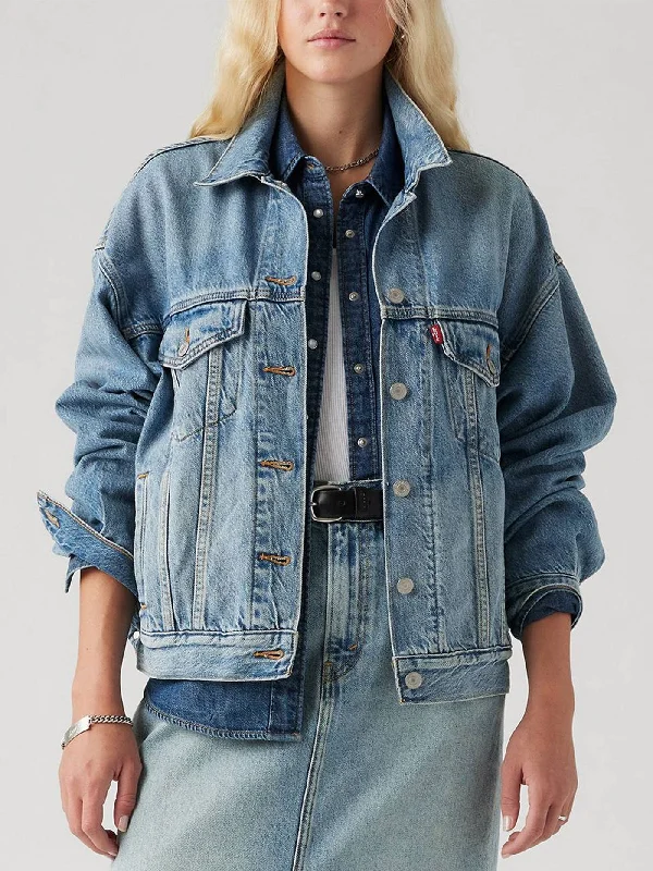 90's Trucker Soft As Butter Mid Jacket Nylon Jacket Polyester Jacket Spandex Jacket