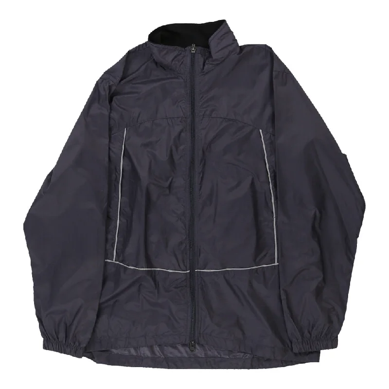 Nike Jacket - Large Grey Polyester Rayon Jacket Velvet Jacket Corduroy Jacket