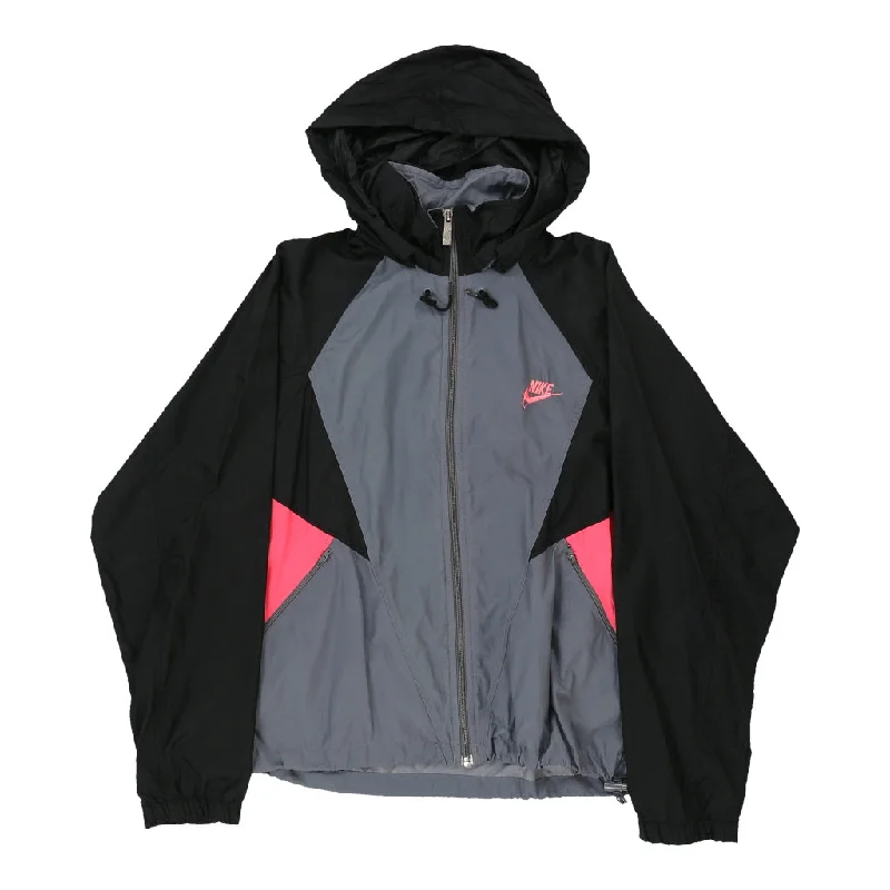 Nike Jacket - Small Grey Polyester Plaid Jacket Tartan Jacket Houndstooth Jacket