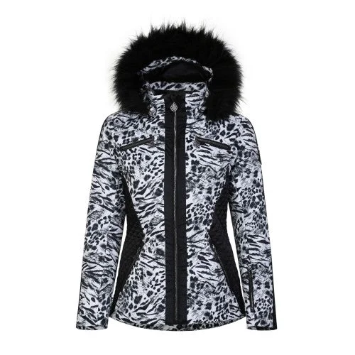Regatta Womens/Ladies Julien Macdonald Mastery Animal Print Ski Jacket Lace Jacket Ribbed Jacket Sequined Jacket Regatta Womens/Ladies Julien Macdonald Mastery Animal Print Ski Jacket Lace Jacket Ribbed Jacket Sequined Jacket