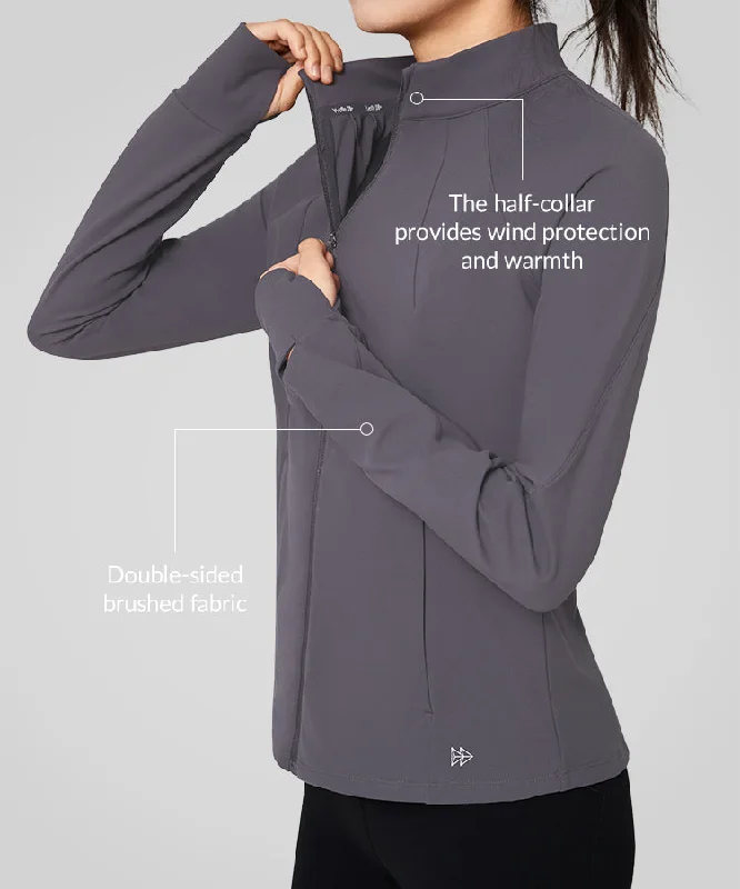 Shift Slim Fit Fleece Full Zip Jacket| Women's Sports Jacket Welt Pockets Slit Pockets Flap Pockets Shift Slim Fit Fleece Full Zip Jacket| Women's Sports Jacket Welt Pockets Slit Pockets Flap Pockets