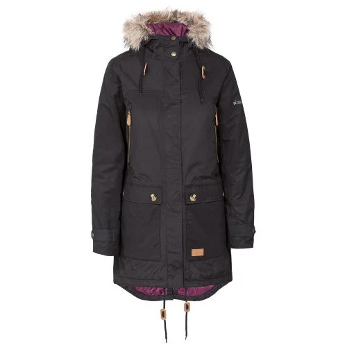 Trespass Womens/Ladies Clea Waterproof Parka Padded Jacket Zippered Front Buttoned Front Snap Front Trespass Womens/Ladies Clea Waterproof Parka Padded Jacket Zippered Front Buttoned Front Snap Front