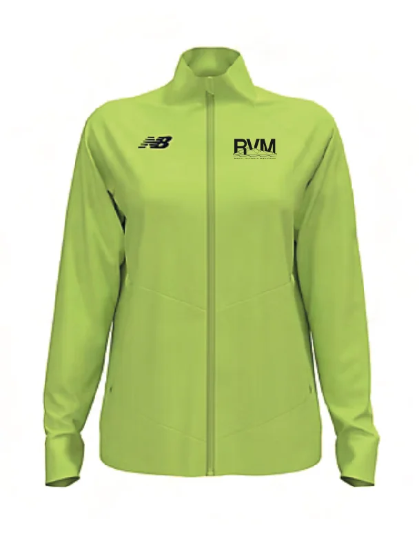 W New Balance Away Jacket - RVM Denim Fabric Leather Fabric Suede Fabric