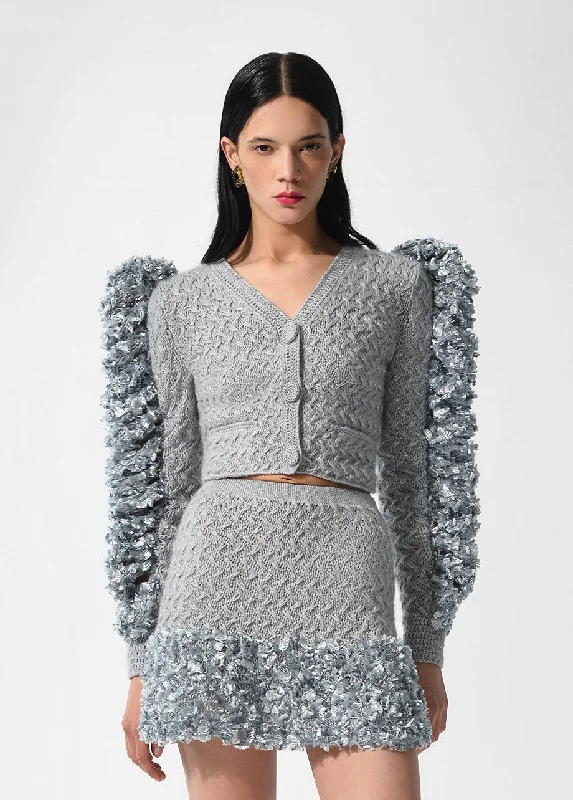 AQUA MINI SKIRT velvet skirt plush