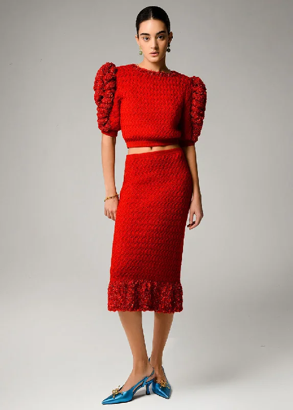 RUBY KNITTED SKIRT cashmere skirt rich