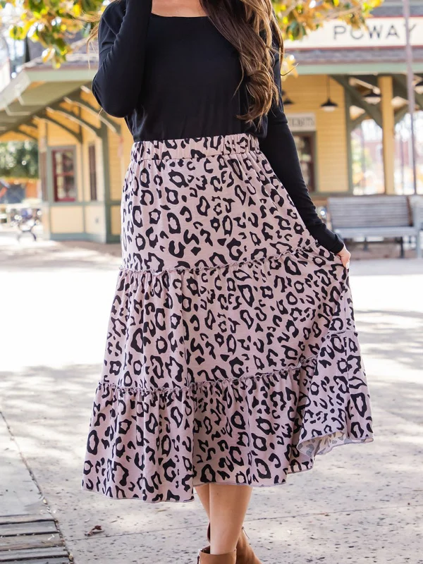 Leopard Taupe Gray