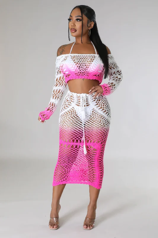Vacay Muse Skirt Set lace skirt intricate