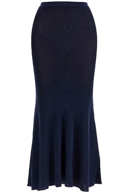 Long Lurex Knit Skirt silk skirt smooth