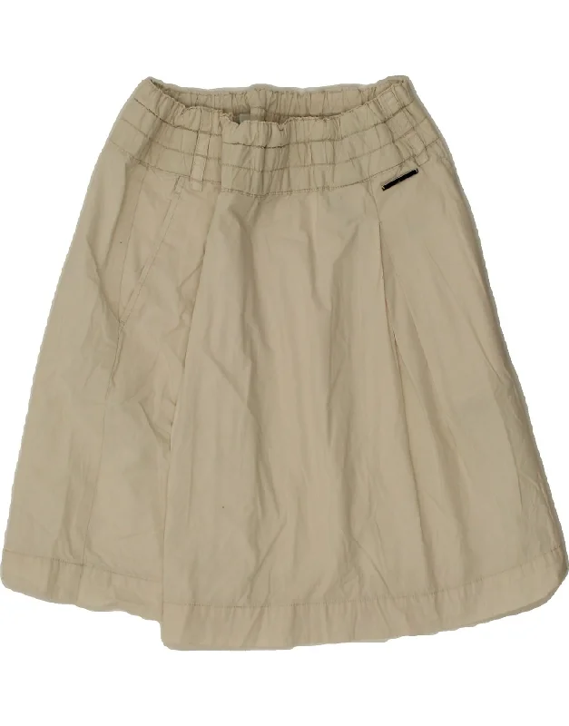 NORTH SAILS Womens A-Line Skirt IT 44 Medium W30  Beige Cotton velvet skirt luxury