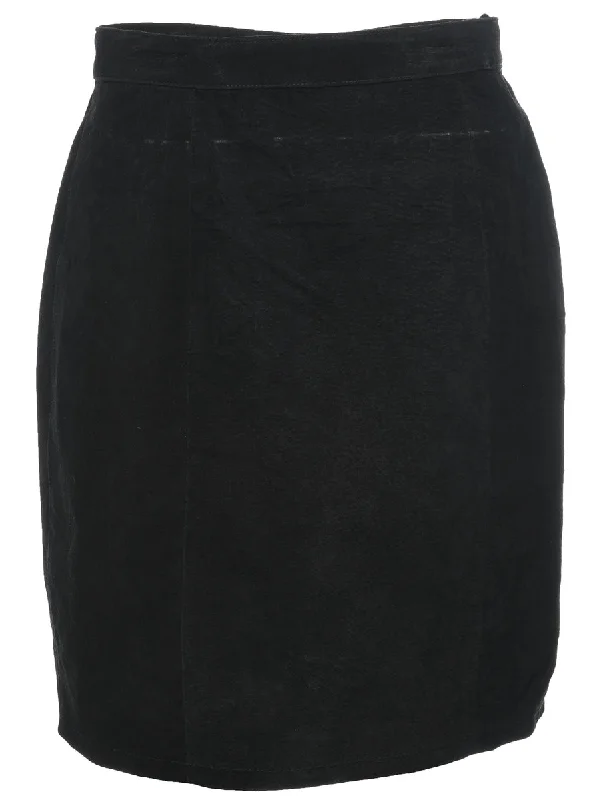 Pencil Shape Suede Skirt - M lace skirt romantic
